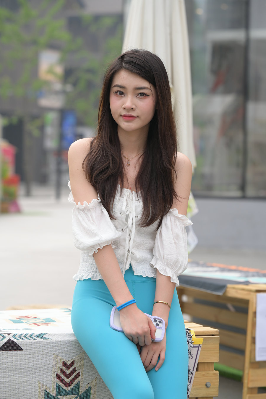 图片[2]-蓝色瑜伽裤漂亮女孩 J3299 769P-12.9GB-佳丽图库