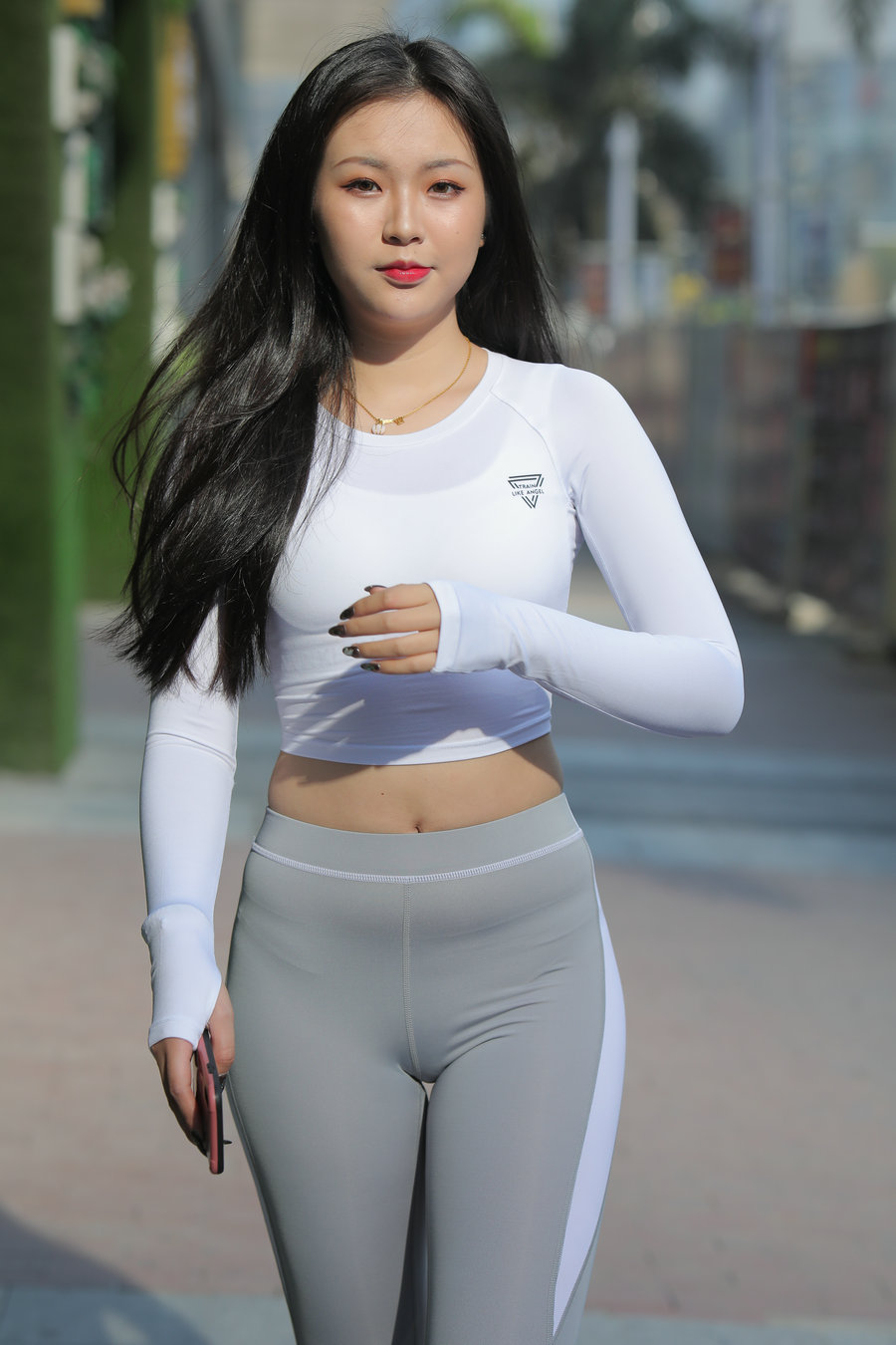 灰色瑜伽裤女孩 J0907 468P2V-6.31GB-佳丽图库
