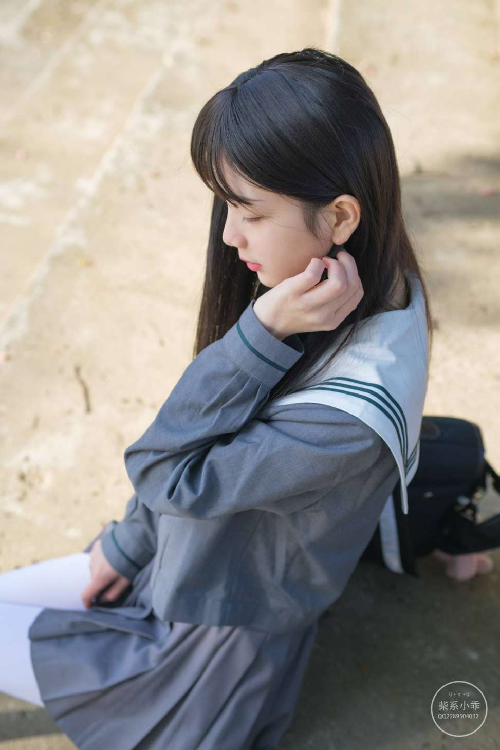 图片[3]-白丝清纯少女真的太可爱了【60P】20001-佳丽图库