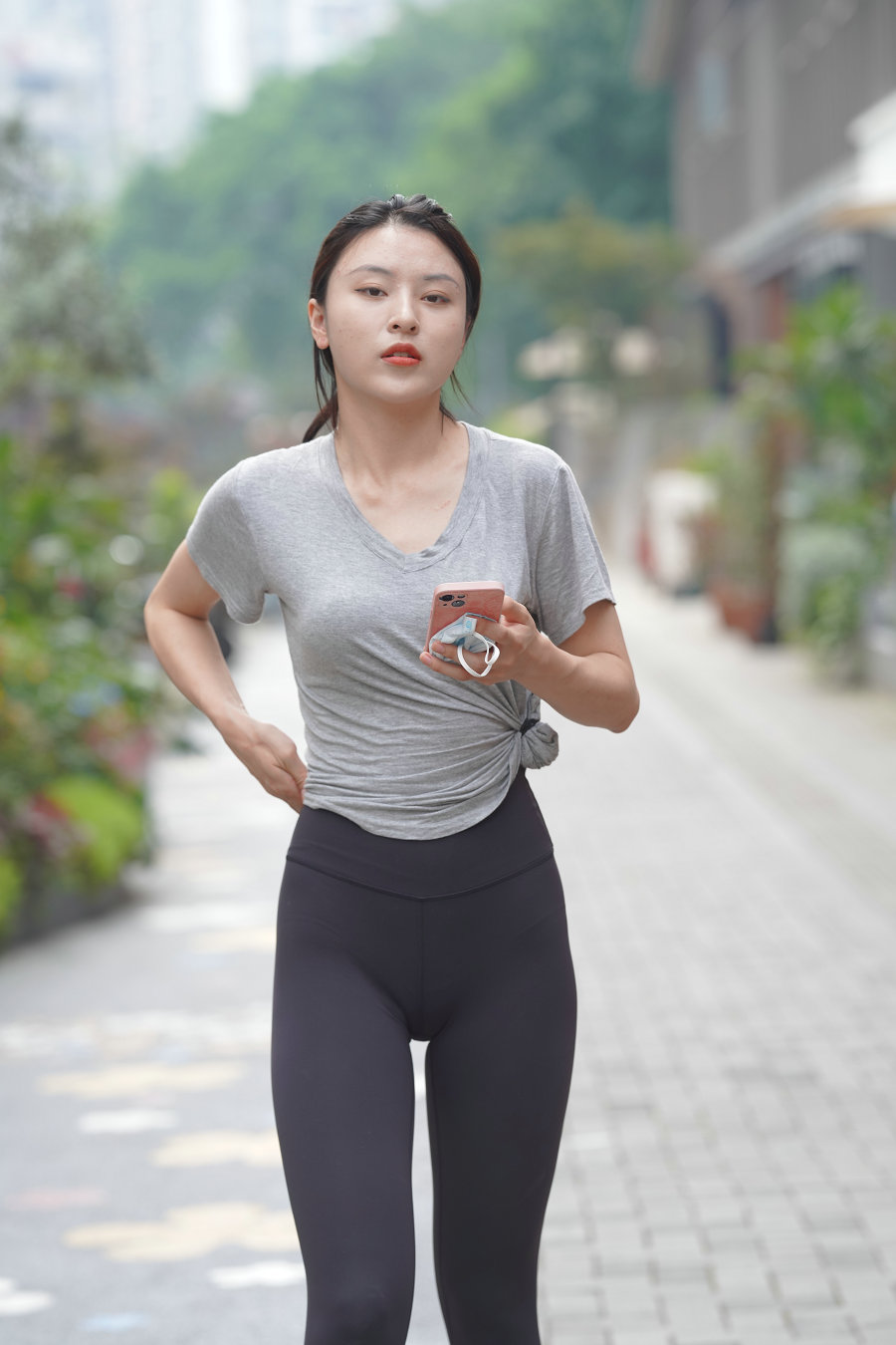 户外运动的瑜伽裤女孩J3008 845P2V-22.9GB-佳丽图库