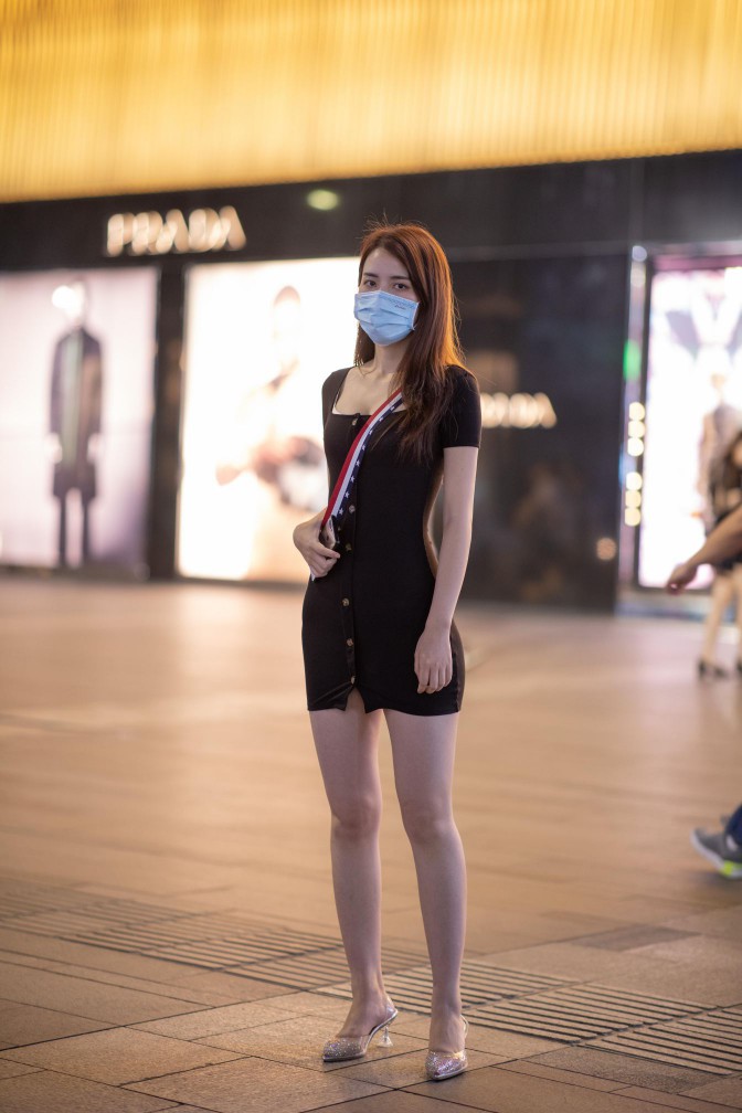 图片[4]-逛商场的黑色包臀裙美丽女孩【385P】00050-佳丽图库